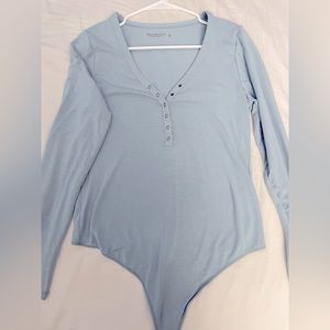 Abercrombie Cotton Henley bodysuit